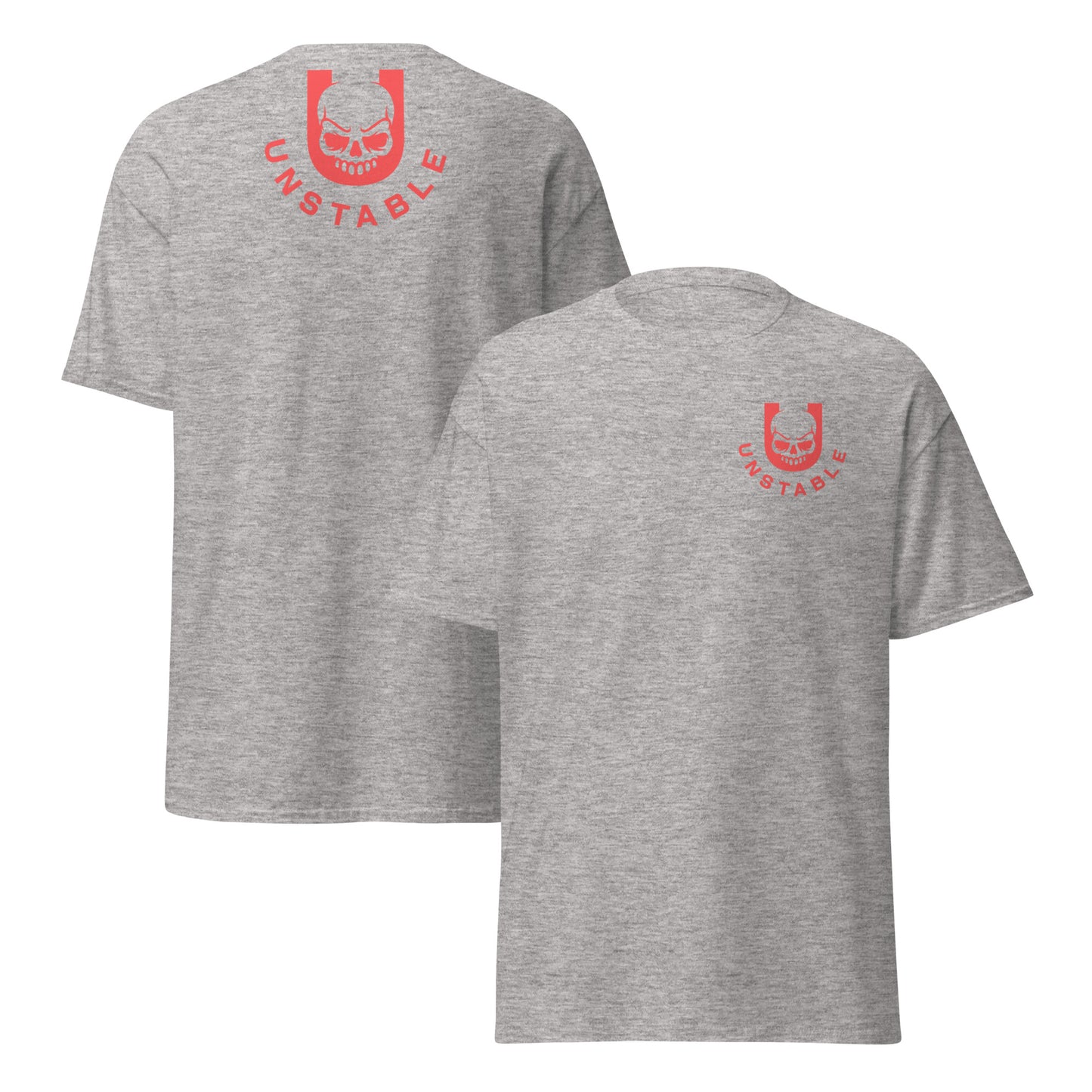 Unstable grey/red Unisex classic tee